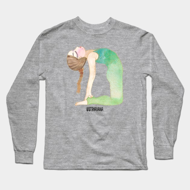 Ustrasana Long Sleeve T-Shirt by Sarito`s Ink:. 